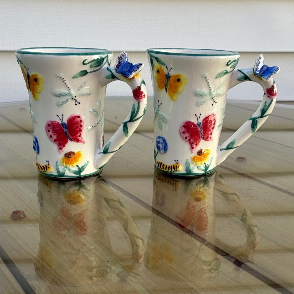 Butterfly Garden Ceramic Mugs